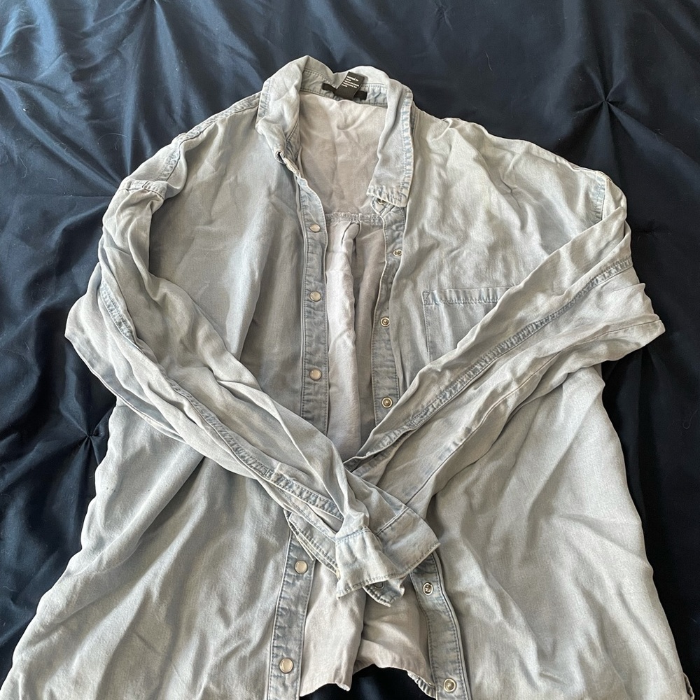 Forever 21 denim button up